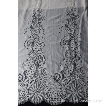 100% Nylon Panel Lace Fabric Design-D